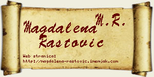 Magdalena Rastović vizit kartica